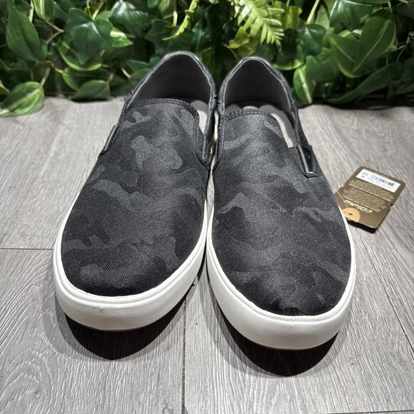 OluKai Lae\'ahi Pa\'i Camo Slip On Loafers Casual Shoes Black Mens 9 M NWT main image 5